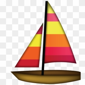 Sailboat Emoji Png, Transparent Png - sail boat png