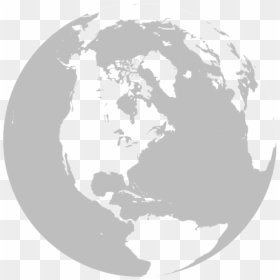 Globe Grey And White, HD Png Download - globe clipart png