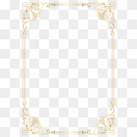 Golden Page Border Png, Transparent Png - golden frame design png