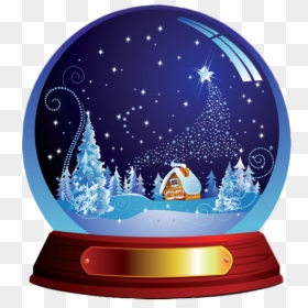 Christmas Snow Globe Clipart, HD Png Download - globe clipart png