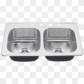 Kitchen Sink Double Bowl, HD Png Download - steel png