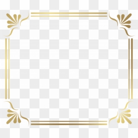 Modern Border Certificate Background, HD Png Download - golden frame design png