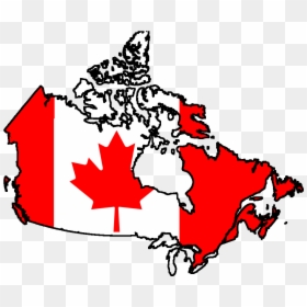 Canadian Flag On Canada, HD Png Download - national flag png