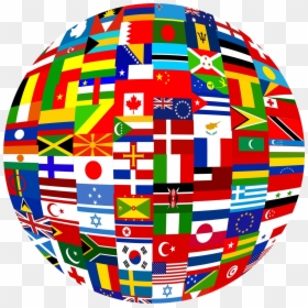 World With Flags, HD Png Download - national flag png