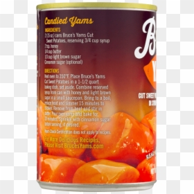 Bruces Back Of Can Yam Recipe, HD Png Download - yams png