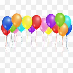 Birthday Balloons Portable Network Graphics Birthday - Transparent Background Birthday Balloons, HD Png Download - balloons and confetti png