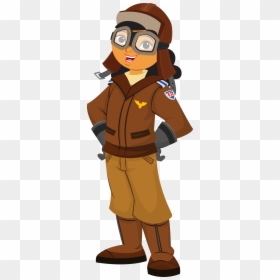 Lady Clipart Soldier - Air Force Pilot Clipart, HD Png Download - female soldier png