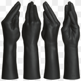 Dual Density Fist Stretching Hand Black - Leather, HD Png Download - hand fist png