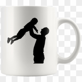 Transparent Silhouette Father And Son Png, Png Download - badminton silhouette png