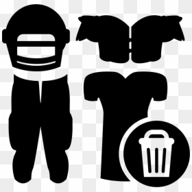 Rugby Clothes Equipment With Laundry Basket Sign - Rugby Union, HD Png Download - cartoon basket png