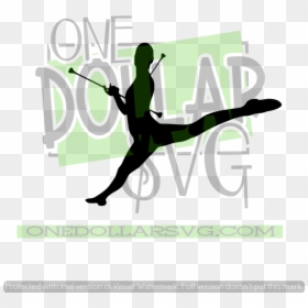 Silhouette, HD Png Download - badminton silhouette png