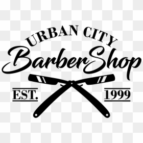 Urban City Barbershop - Calligraphy, HD Png Download - barber clipper png