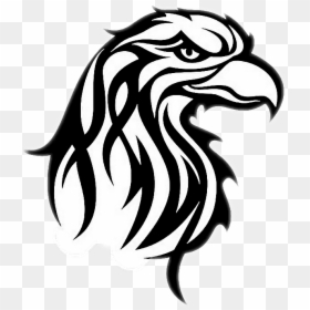 Eagle Head Tribal Tattoo, HD Png Download - eagle head vector png