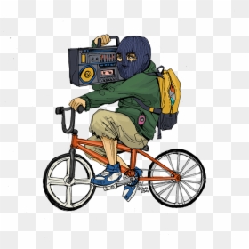 Ilustraciones De Bicicletas, HD Png Download - fondo montañas png
