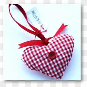 Gingham, HD Png Download - hanging hearts png