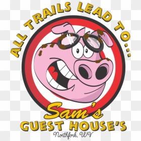 Sam"s Guest House Logo, HD Png Download - pink house png