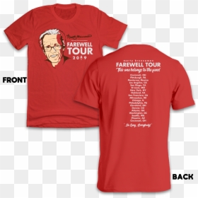 Marty Farewell Tour T-shirt Front And Back - Farewell Tour Shirt, HD Png Download - tshirt back png