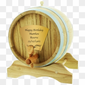 Oak Barrel With Personalisation - Plywood, HD Png Download - wood barrel png