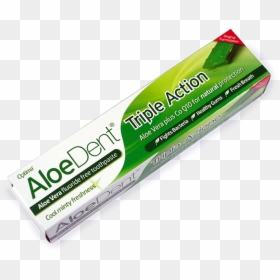 Optima Aloedent Triple Action Toothpaste 100ml Tube - Packaging And Labeling, HD Png Download - toothpaste tube png