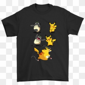Pikachu Fusion My Neighbor Totoro Pokemon Mashup Shirts - Raiders Mickey Mouse Shirt, HD Png Download - my neighbor totoro png