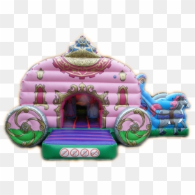 Royal Princess Carriage Combined Bouncy Castle & Slide - Inflatable, HD Png Download - princess carriage png