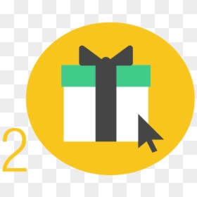 Open The Software And Click The Gift Icon On The Top - Circle, HD Png Download - open gift png