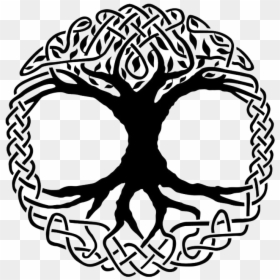 Celtic Tree Of Life And Our Logo - Celtic Tree Of Life Silhouette, HD Png Download - celtic tree png