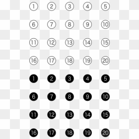 Monochrome, HD Png Download - numbers in circles png