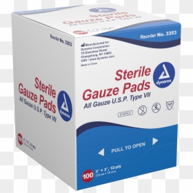 Dynarex Gauze Pads "  Class="lazyload Lazyload Fade - Box, HD Png Download - gauze png