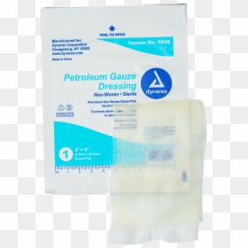 Petroleum Gauze Dressing - Foam Wound Dressing, HD Png Download - gauze png