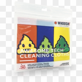 Awesome Tech Cleaning Cloths Poo Emoji Set - Alligator, HD Png Download - whoosh png