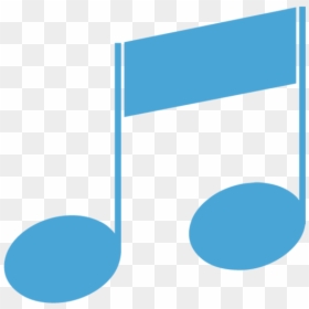 Circle, HD Png Download - blue music note png
