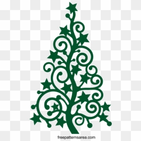 Christmas Tree Svg Free, HD Png Download - christmas star silhouette png