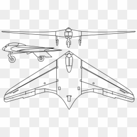 Horten Ho 229 Schematics, HD Png Download - stealth bomber png