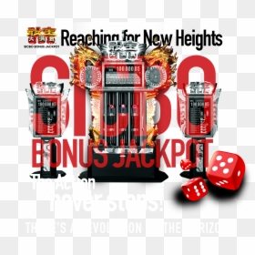 Reaching For New Height Bonus Jackpot The Action Never - Dice Game, HD Png Download - casino dice png