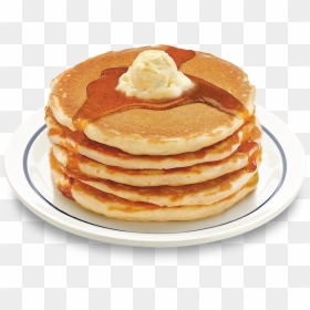 Pancakes On A Plate, HD Png Download - stack of pancakes png