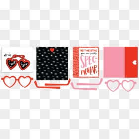 Printable Valentine Cards With Heart Glasses Supplies - Poster, HD Png Download - heart glasses png