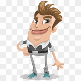 Funny Man Cartoon Vector Character Aka Oscar Spiked-up - Πεφτεισ Σε Λαθη Καρτουν, HD Png Download - funny man png