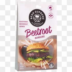 Beetroot Burgers - Beetroot Black Bean Burger, HD Png Download - cheesburger png