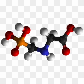 Glyphosate 3d Balls - Glyphosate Molecule, HD Png Download - cartoon weed leaf png