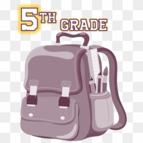 5th Grade Virtual Backpack - Bag Clipart Png, Transparent Png - school backpack png