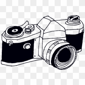 Old School Camera Illustration, HD Png Download - camera art png
