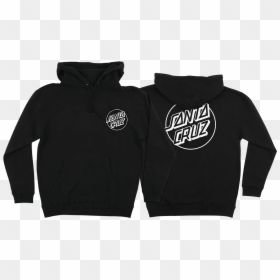 Santa Cruz Opus Dot Hooded Sweatshirt Small Black White - Santa Cruz Hoodie Black Yellow, HD Png Download - small dot png