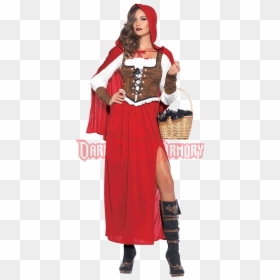 Woodland Red Riding Hood Costume - Wolf And Red Riding Hood Costume, HD Png Download - flechas rojas png