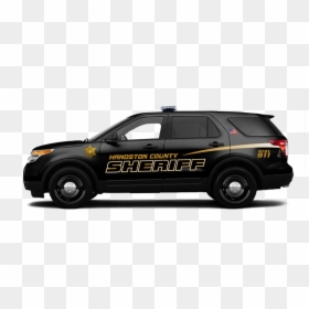 Ford Interceptor Suv Utility Police Vehicle Graphics - Side Of Police Car, HD Png Download - car decals png