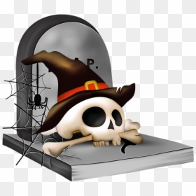 Skull Halloween Clip Art, HD Png Download - cartoon bone png