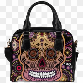 Candy Sugar Skull Shoulder Handbag - Custom Handbags, HD Png Download - candy skull png
