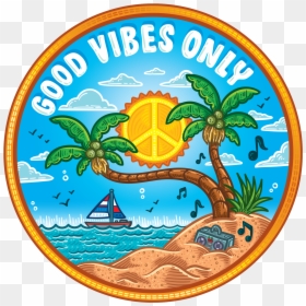 Good Vibes Only - Only Good Vibes Png Stickers, Transparent Png - vibes png