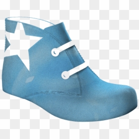 Y1643 Blue Laminated Leather - Boot, HD Png Download - blue lace png