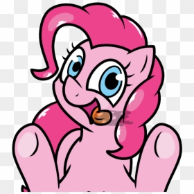 Pokefound, Licking, Pinkie Pie, Pony, Safe, Simple, HD Png Download - cartoon pie png